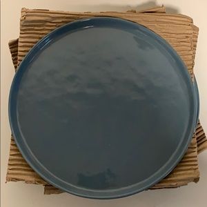 Crate and Barrel 5 Mercer Denim Salad Plates